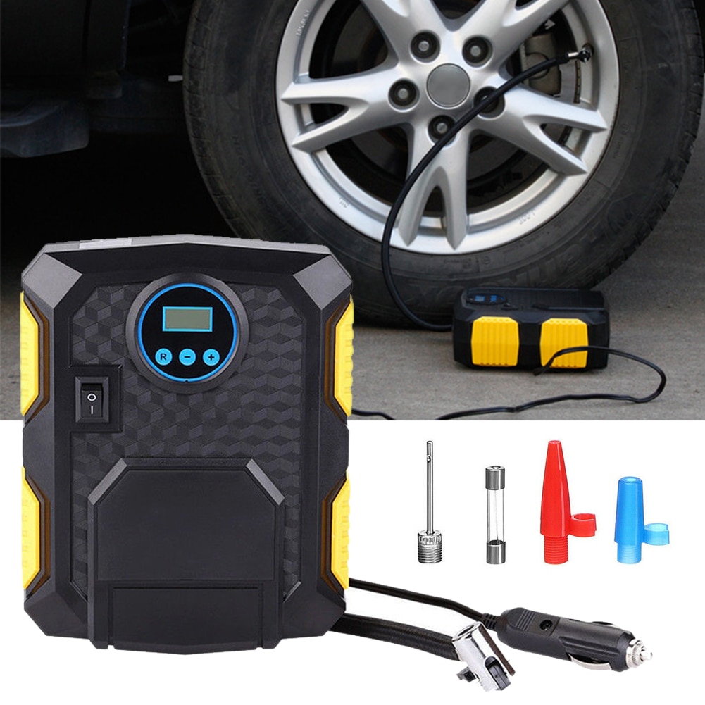 Digital Tire Inflator DC 12 Volt Car Portable Air Compressor Pump 150 PSI Car Air Compressor for Car Motorcycles Bicycles