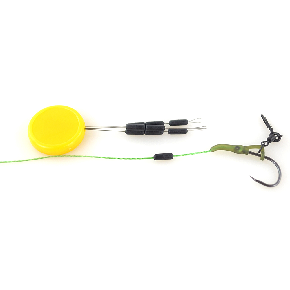 Juego de 2 pesas de gancho de plomos de tungsteno, tamaño 0,05g 0,08g para aparejos terminales de pesca de carpa AG200