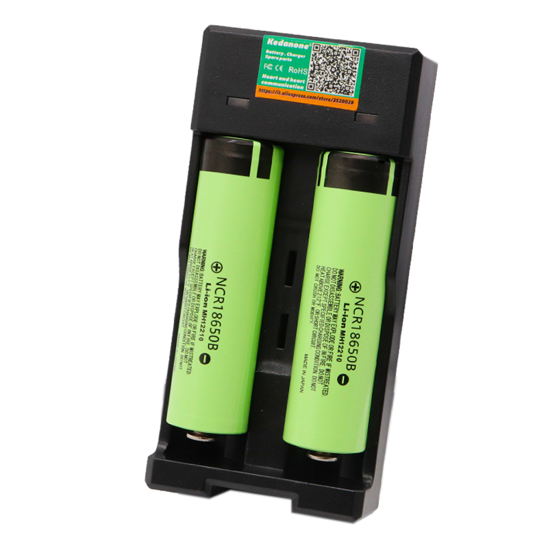 Originalt ncr 18650b 3.7 v 3400 mah 18650 lithium genopladeligt batteri til panasonic lommelygte batterier og usb oplader