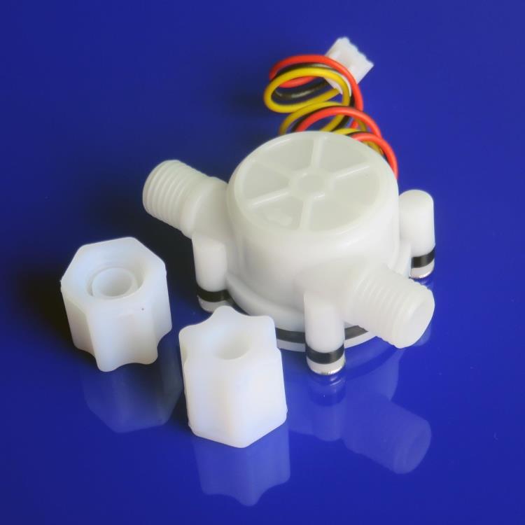 Water Flow Sensor Switch Meter Counter Indicator Hall Flowmeter 0.3-6L/min G1/4 Electrolysis Smart Toilet Seat