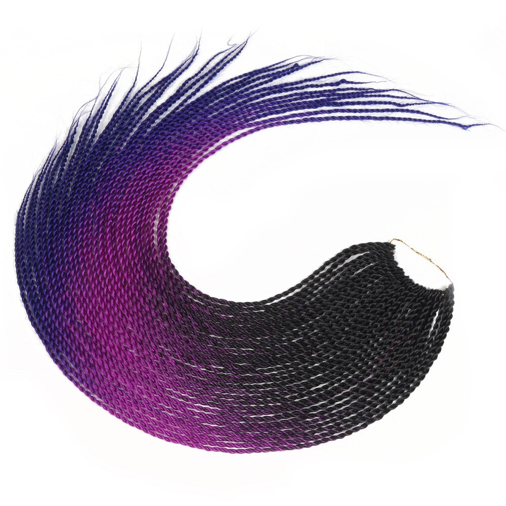 Extension capillaire synthétique au Crochet 24 pouces | Perruque sénégalaise, mèches au Crochet de 24 pouces avec 30 racines/paquet de tresses au Crochet, Extensions capillaires ombré