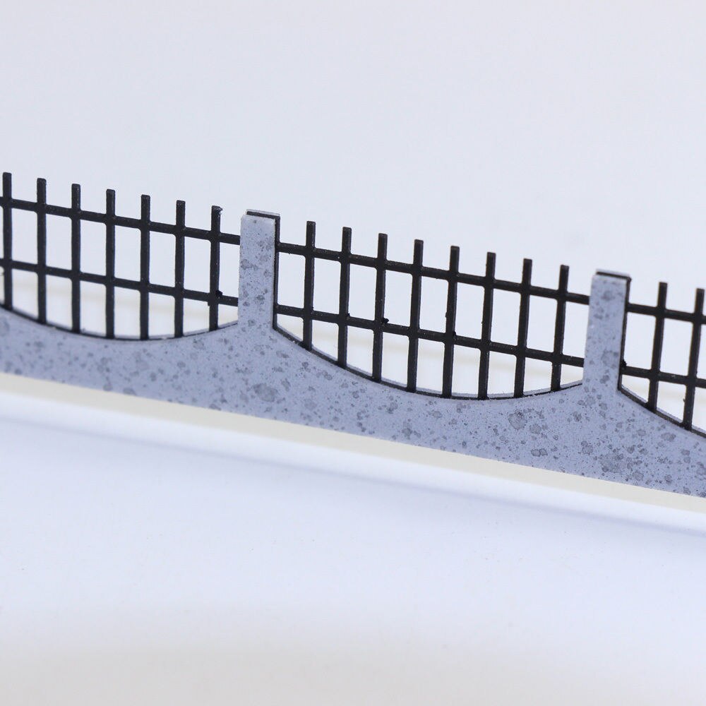 3PCS 34.5cm Fences Model Train Railway Building Fence Railing 1:50 O Scale GY47050 model building kit railway modeling