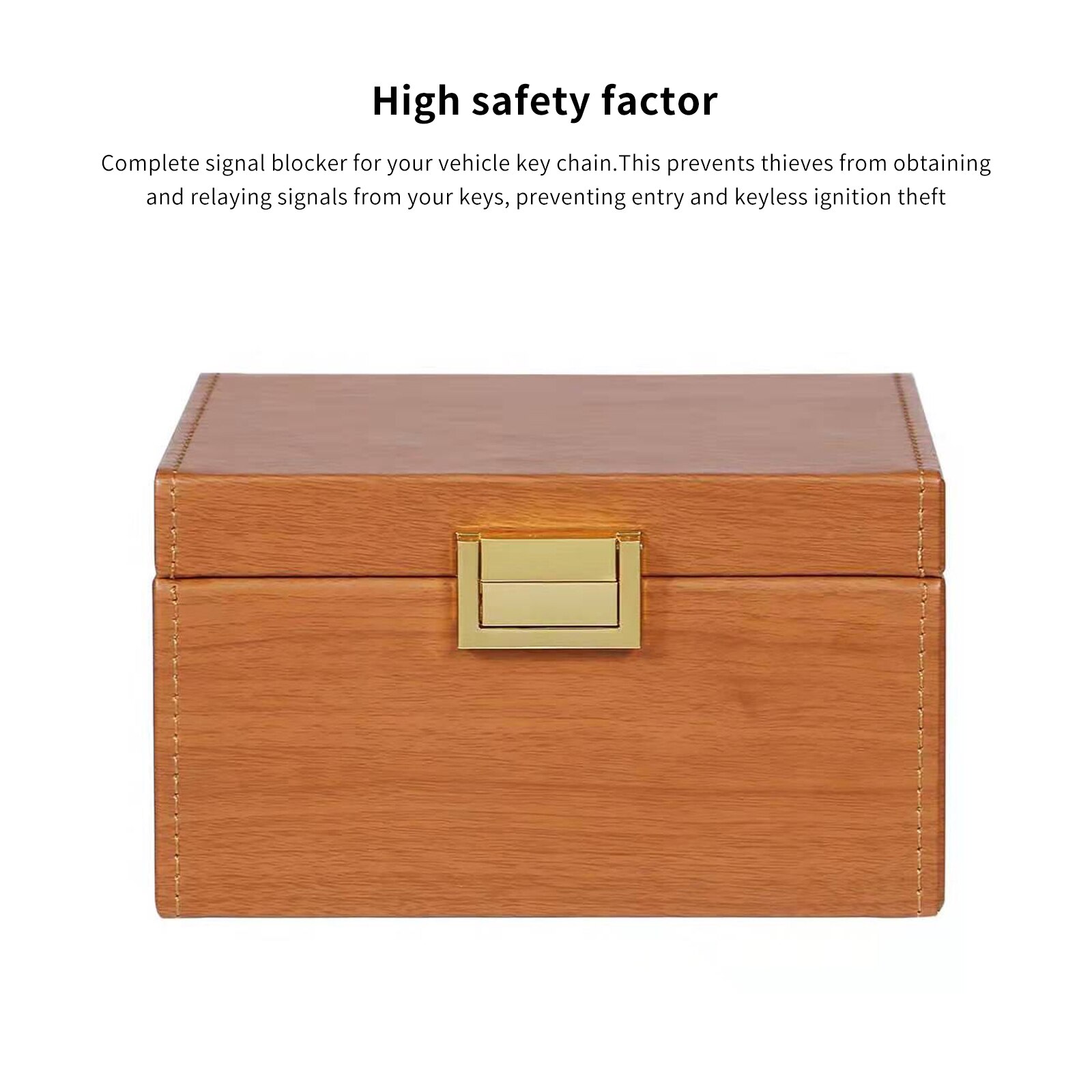 Anti Theft Faraday Box RFID Faraday Key Fob Protector Radiation-proof Mobile Phone Box Car Keyless Signal Blocker Security