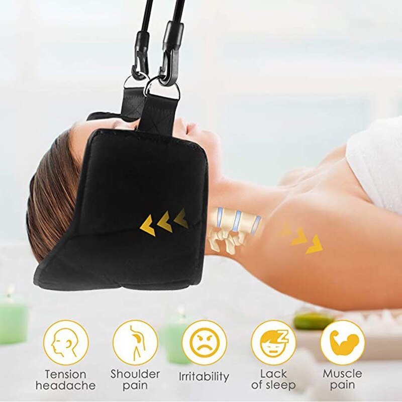 Neck Head Hammock for Neck Pain Relief Portable Relieves Shoulder Muscle Relaxation &amp; Physical Therapy Cervical Traction Hammock