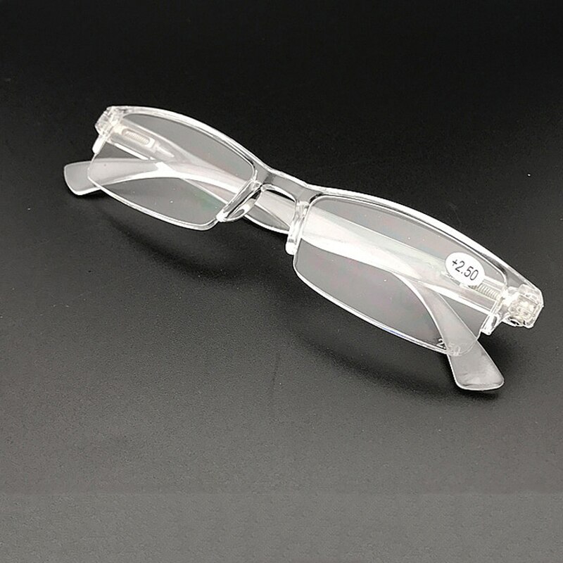 Seemfly Transparante Hars Leesbril Mannen Vrouwen Presbyopie Bril Gafas De Lectura Dioptrie 1.0 2.0 2.5 3.0 3.5 4.0