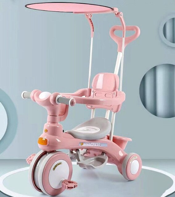 LazyChild Pedal Trike Baby Balance Bike Multi-function Kid Bicycle Child Stroller For 1-6 Years Baby: 12