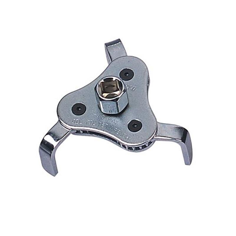 Herramientas de reparación de automóviles herramienta de llave de filtro de aceite de interfaz de 3/8 pulgadas con 3 herramientas de removedor de mandíbula para herramientas de eliminación de filtros de coches