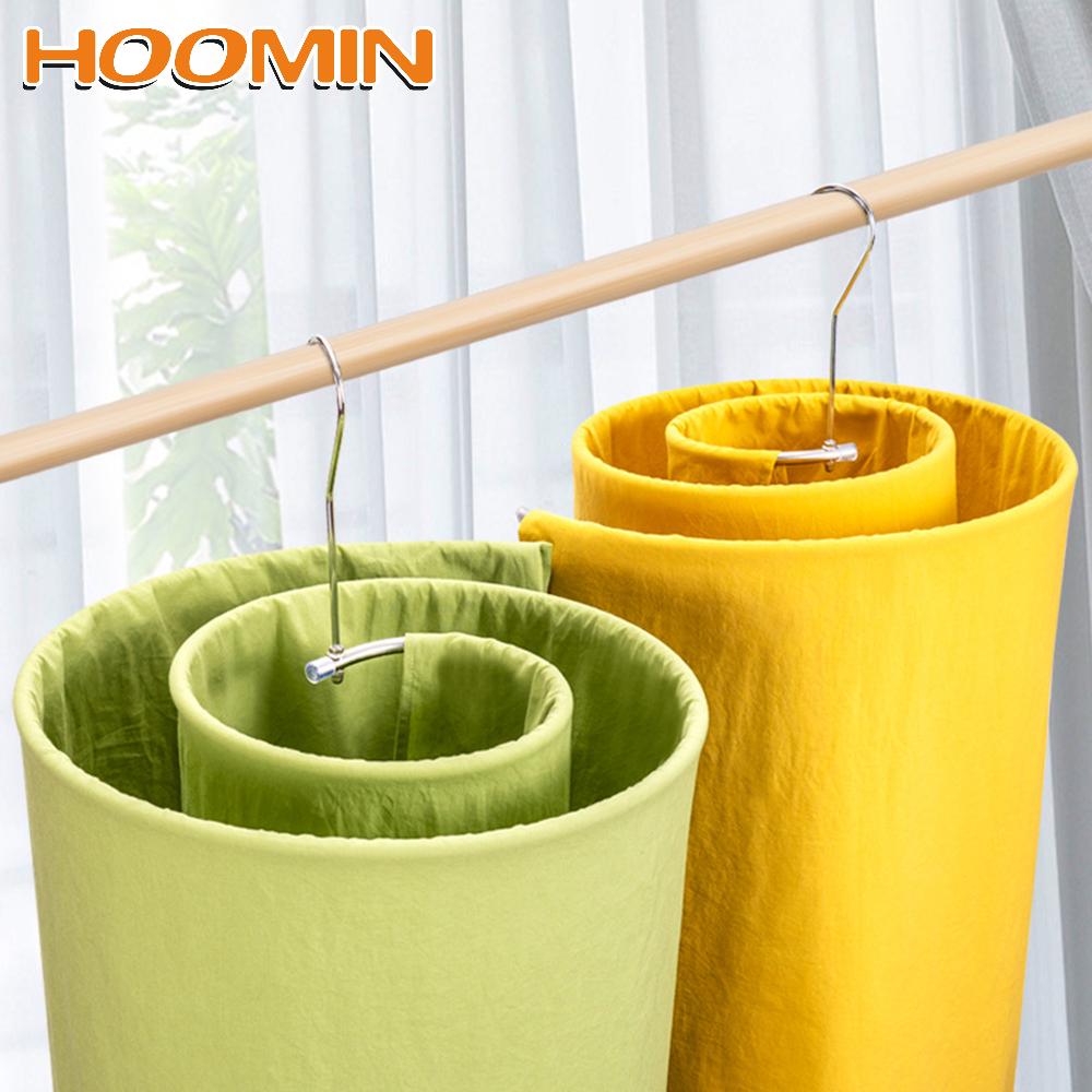 Hoomin Ronde Spiraal Dekbed Lakens Hanger Thuis Balkon Hanger Rvs Bespaar Ruimte Roterende Droogrek Deken Hanger