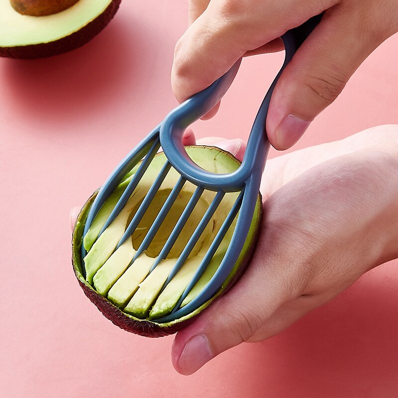 Avocado Slicer Shea Corer Butter Fruit Peeler Cutter Pulp Separator Plastic Knife Kitchen Vegetable Tools Kitchen Gadgets