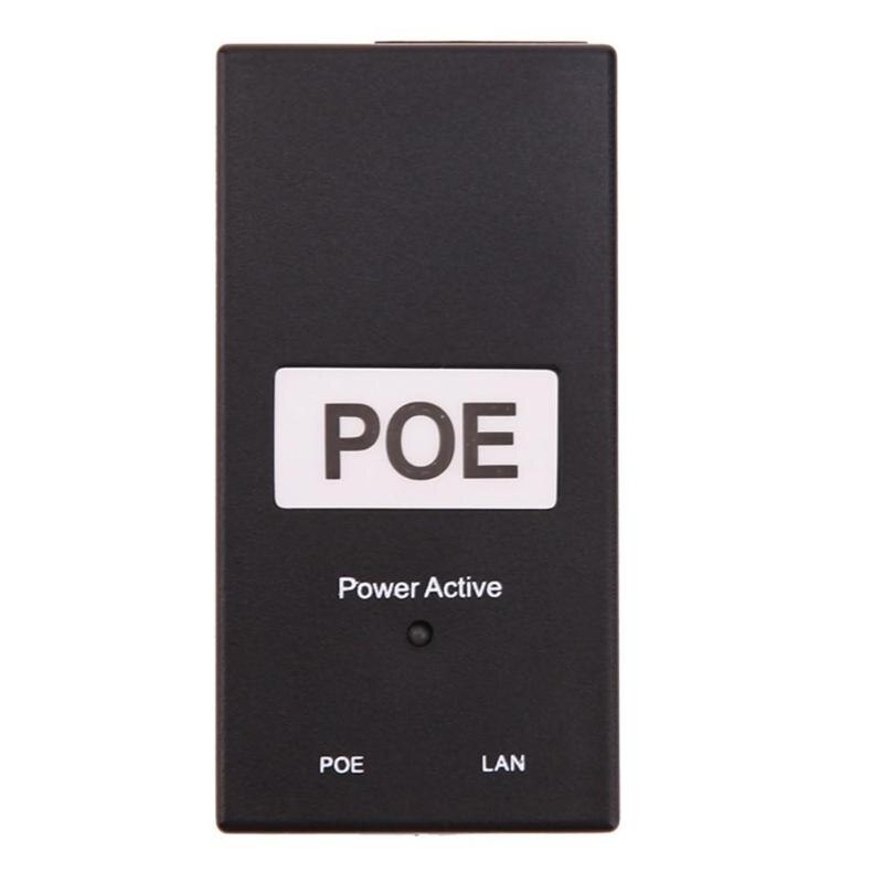 24V 0.5A 24W Desktop POE Power Injector Ethernet Adapter Standard PD port POE Power Supply for Surveillance CCTV IP Camera