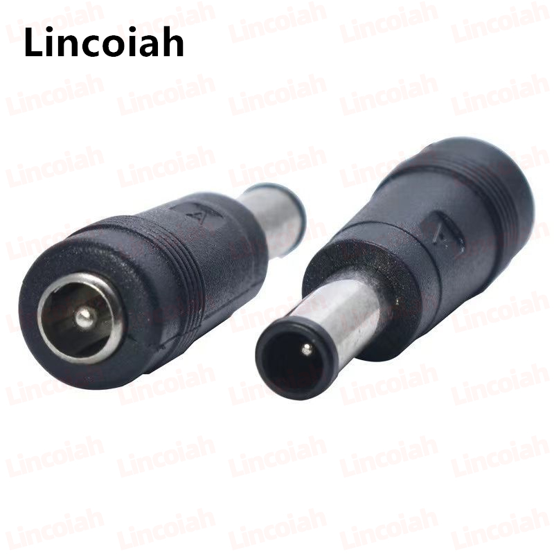 5,5x2,1mm hembra a 6,5x4,4mm 6,0*4,4mm con Pin macho adaptador de conector de alimentación CC portátil 5,5*2,1 hembra a macho 6,5*4,4