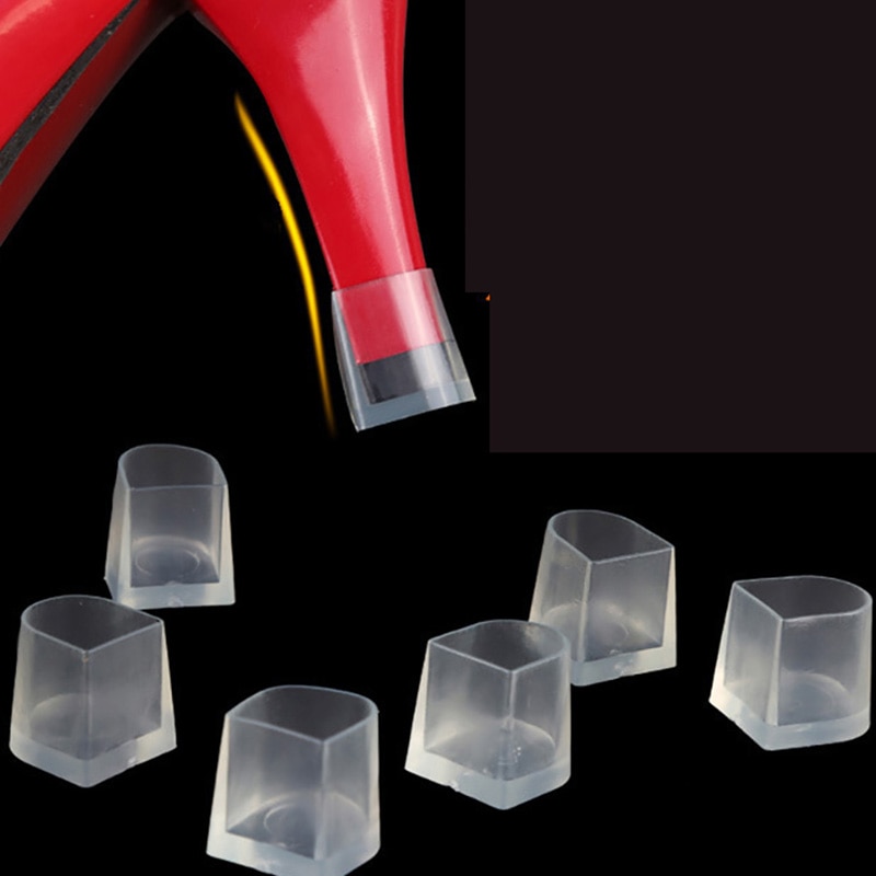 USHINE dos pares de fundas protectoras de tacón tacones de silicona antideslizantes para zapatos de boda zapatos de baile de salón América Latina
