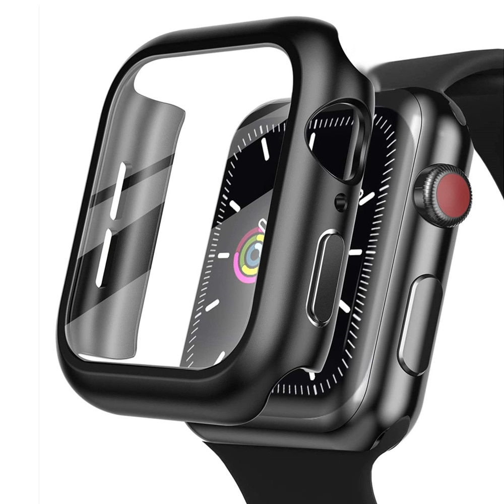 Cover Voor Apple Watch Case 44Mm 40Mm Armband Gehard Glas Voor Iwatch 42Mm 38 Mm 42 Voor Apple Watch serie 6 5 4 3 44 42 38 Mm