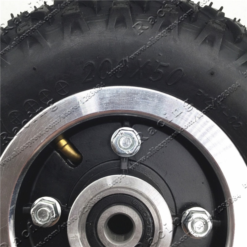 Dekk og slange 200 x 50 fulle hjul størrelse 8 x 2 "dekk for elektrisk scooter rullestol lastebil pneumatisk trillevogn