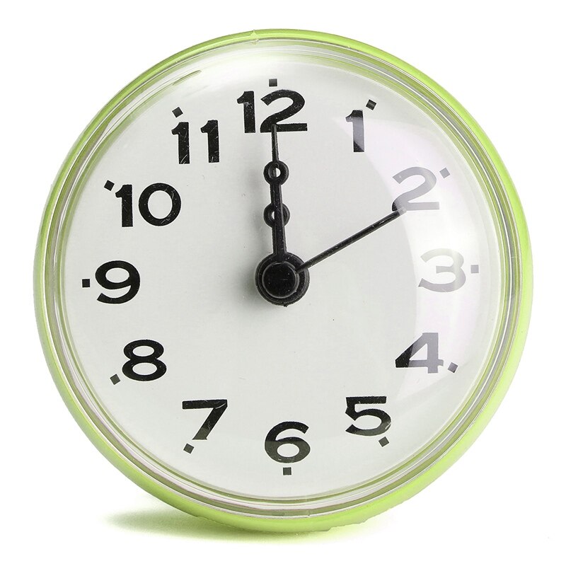 ! badkamer Keuken Waterdichte Douche Muur mini Klok Horloge Zuignap Batterij Operated Woonkamer Moderne
