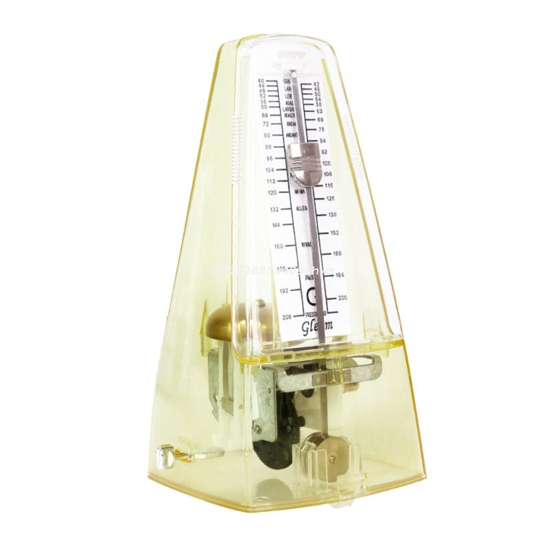 Mechanical Metronome for Musician Guitar Piano Drum Violin Track Beat And Rhythm: Yellow