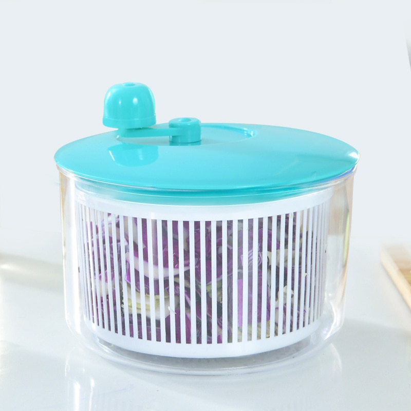 Spot ensalada Spinner verduras hoja lechuga secadora escurridor fruta lavado cesta limpia plástico Hogard