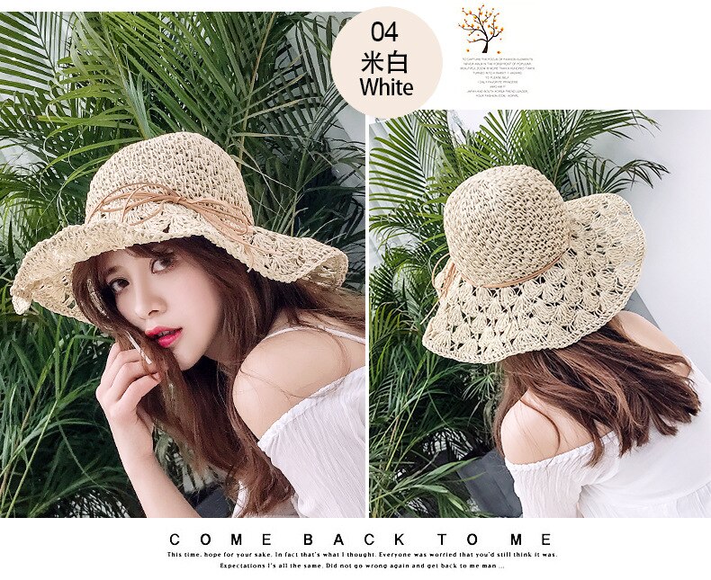 La Europa de los Estados Unidos Simple playa verano gorras casuales de mujer Panamá sombreros de señora de las mujeres de la de ala plana paja gorro para el sol Niña