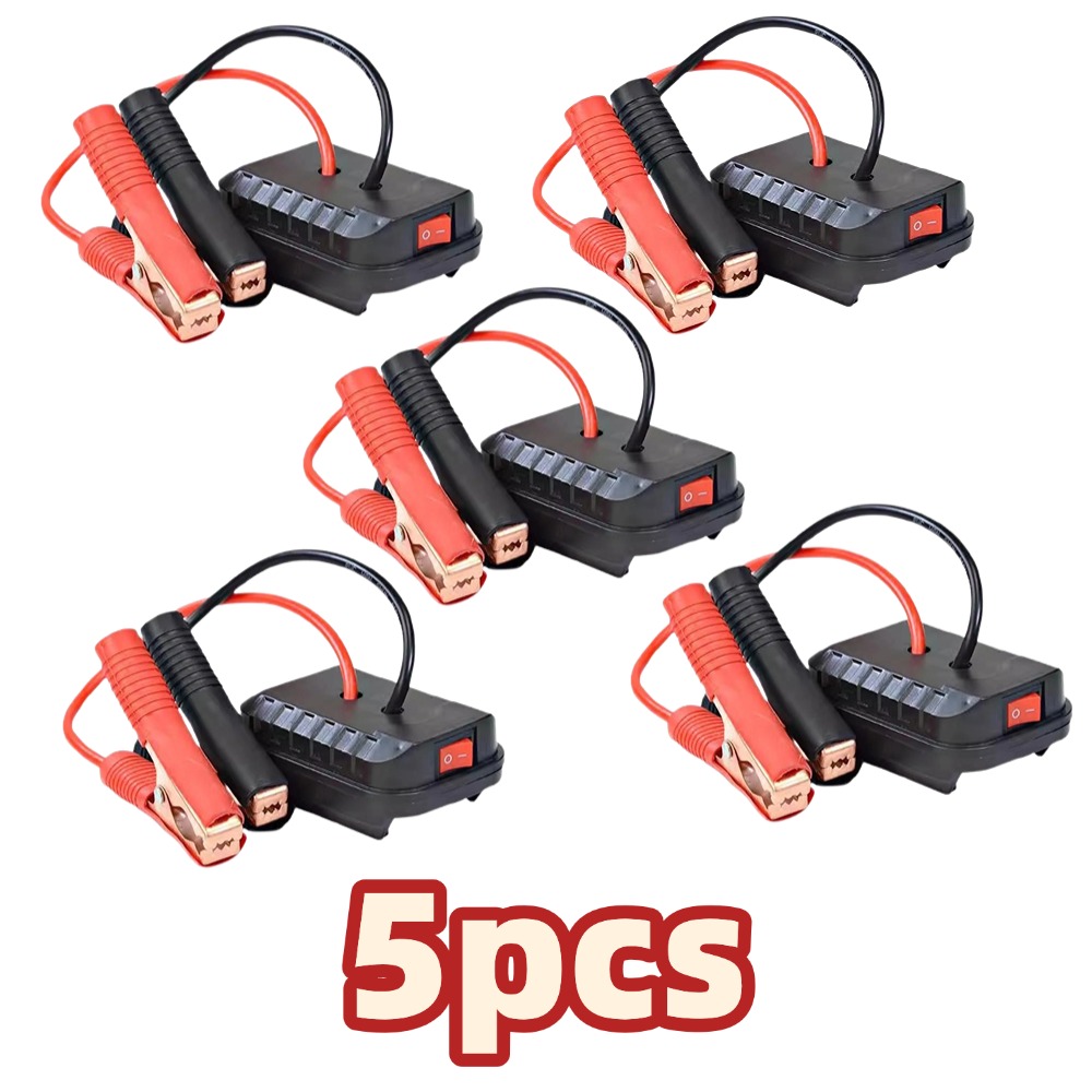 1/3/5pcs Car Lithium Battery Converter Charger Clip Auto Igniter Jump Starter For Makita Booster Cable Adapter Emergency Power: MULTI