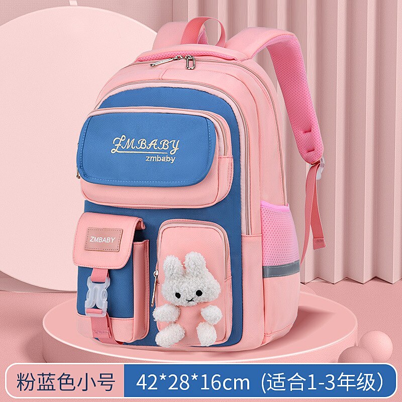 Waterdicht Kinderen Schooltassen Meisjes School Rugzak Kinderen Orthopedische Schooltas Basisschool Rugzak Boekentas Mochila Escolar: small pink