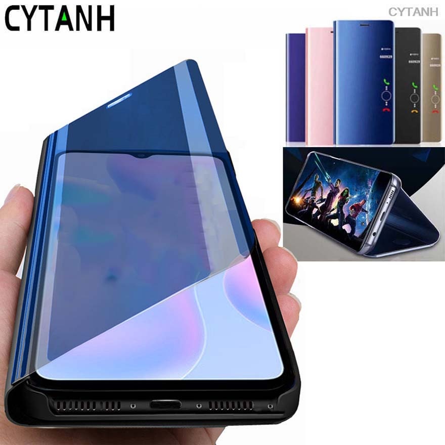 Flip Case For coque samsung galaxy A01 Core 5.3" samsun a 01 core A01Core A013F magnetic smartphone Smart Mirror book Cover