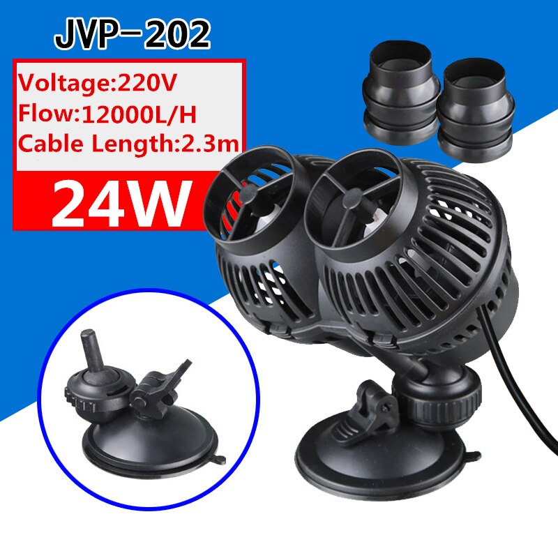 220V Aquarium Wave Maker Waterpomp Dompelpomp Aquarium Wavemaker Watercirculatie Powerhead Pomp Voor Marine Coral: JVP-202A