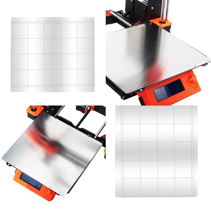 K92F Prusa i3 Mk3 Mk52 Plate Spring Steel Sheet Heat Bed Platform 3D Printer Printing Buildplate 10.2x9.5in