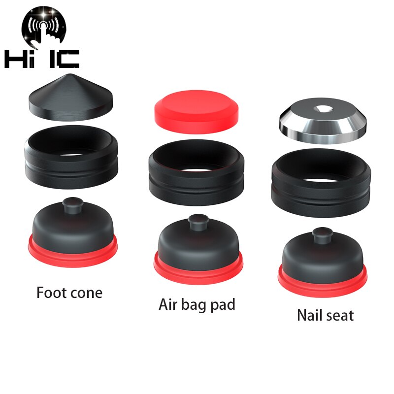 Audio Speaker Versterker Voorversterker Dac Laptop Anti-Shock Hifi Absorber Silicagel Voet Nail Kegel Voeten Pads Schokabsorptie pad