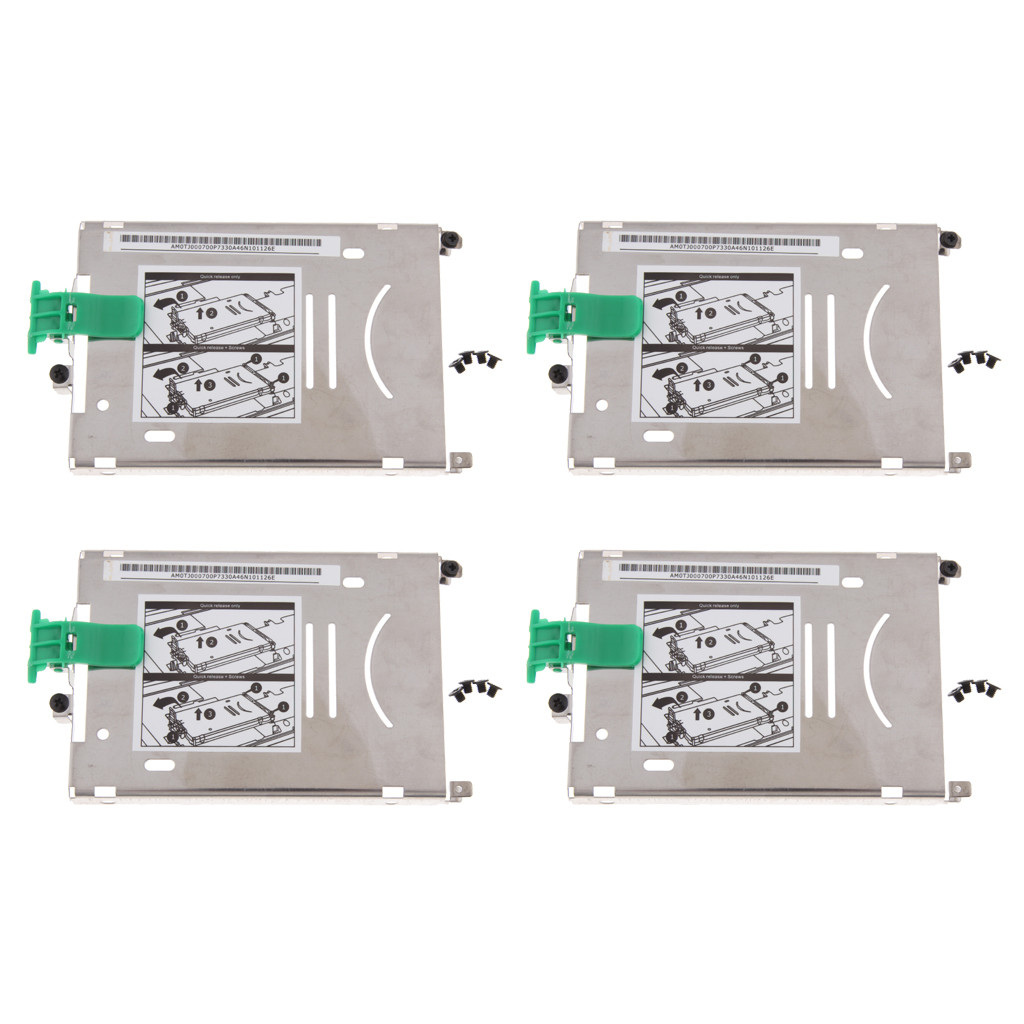 4 Packs Premium Hard Drive HDD SSD Caddy / Enclosure Bay For HP ZBook 15 ZBOOK 17 G1 G2