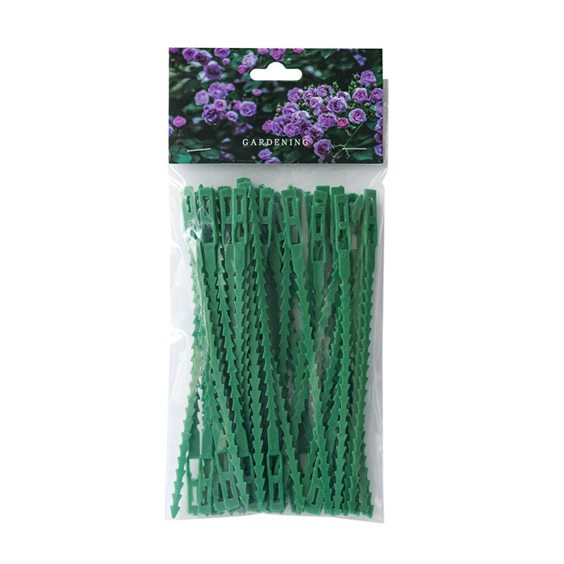 30/50pcs Reusable Garden Cable Ties Plant Support Shrubs Fastener Connecting Ring Of Plant Grafting Pile: 50pcs 17cm tie