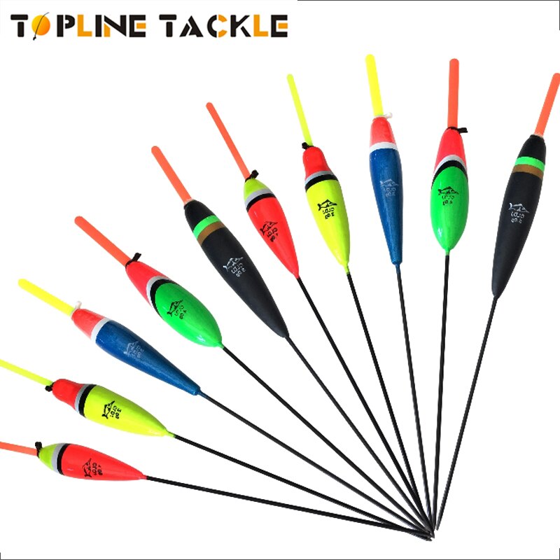 Topline Visgerei 10 Stks/partij Visdobbers Alle Waggler Boei Bobbers Vis Barguzinsky Fir Praalwagens Tackle Karper Pesca Boya Acesorios