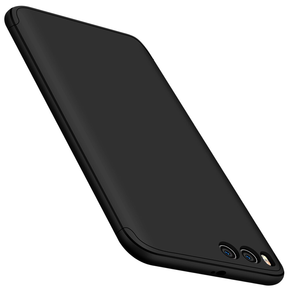 GKK-Funda de protección completa para Xiaomi Mi 6, funda rígida Ultra delgada, antigolpes, 3 en 1, 360: black