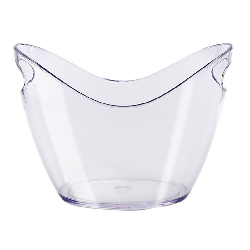 Vasca in plastica trasparente da litro in acrilico per bevande e feste bottiglie di vino o Champagne per sbarra dell'Hotel regalo del ristorante dell'Hotel: 8L