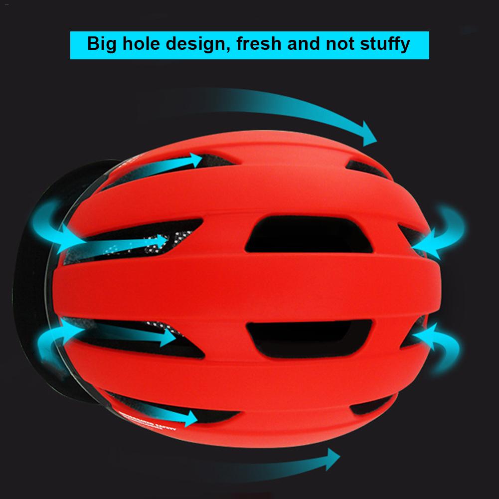 Bicycle Helmet Protective Remote Control Front Rear Indicator Light Safety Helmet For Bikes Scooters