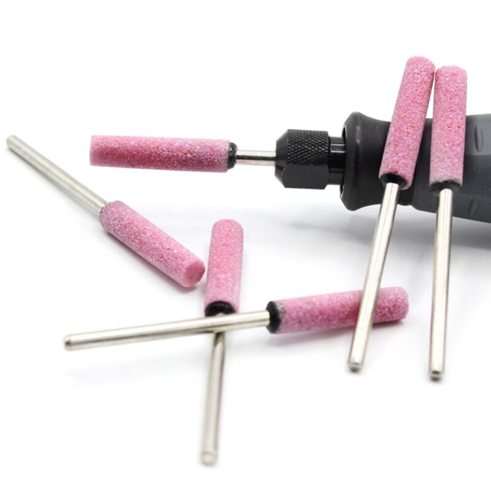 6PCS Grinder Drill Bit 3mm Shank Abrasive Grind Stone Rotary Tool Metal