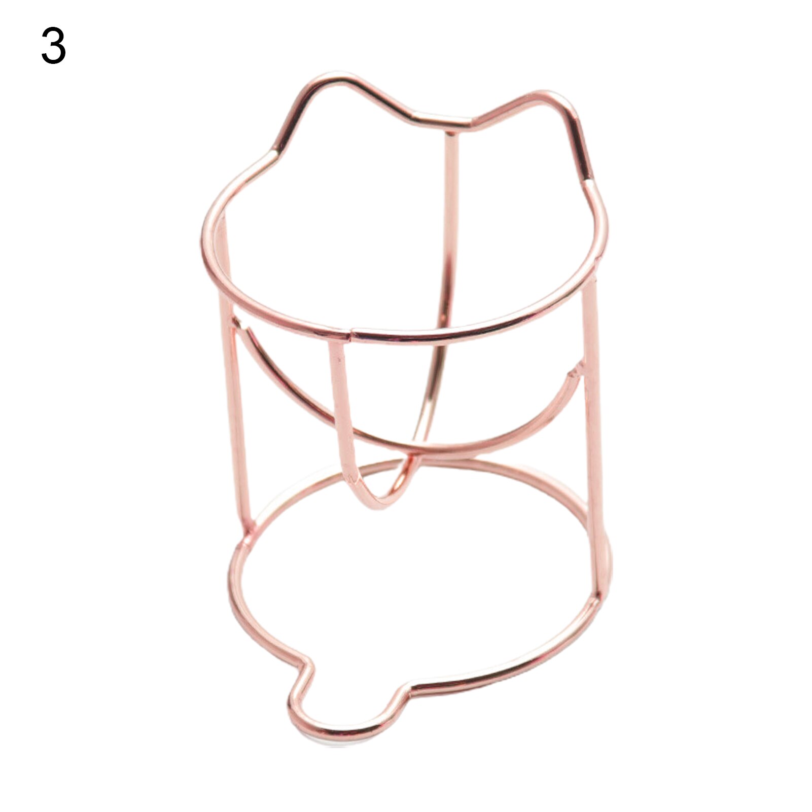 1PC Metal Makeup Sponge Holder Makeup Puff Powder Puff Blender Storage Rack Sponge Drying Stand Holder Makeup Brushes Puff Tools: 3