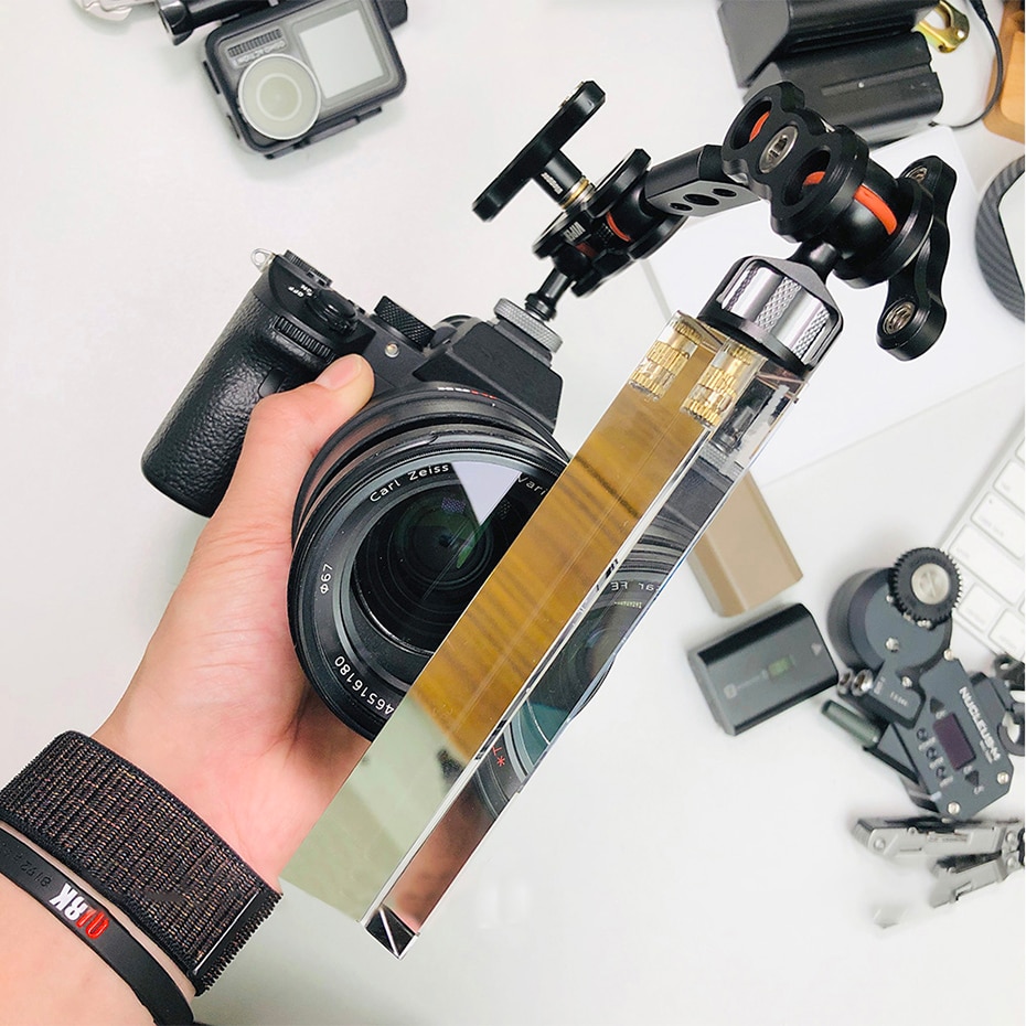 VLOG filtre à lentille triangulaire photographie cristal filtre magique lumière cristalline Halo lentille en verre optique pour caméscopes appareil photo reflex numérique