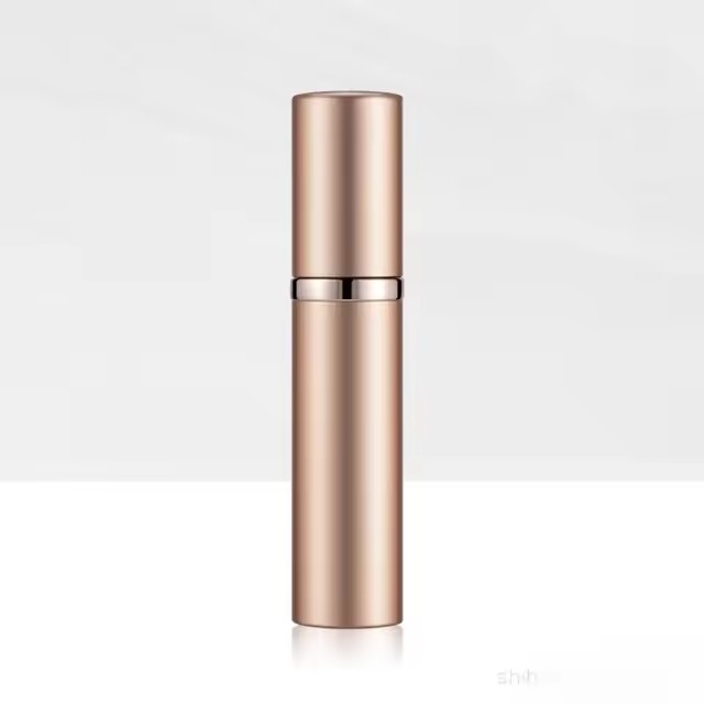 5ml Mini Aluminum Spray Alcochol Empty Refillable Bottle Portable Perfume Atomizer Liquid Container For Cosmetics Traveling: Gold
