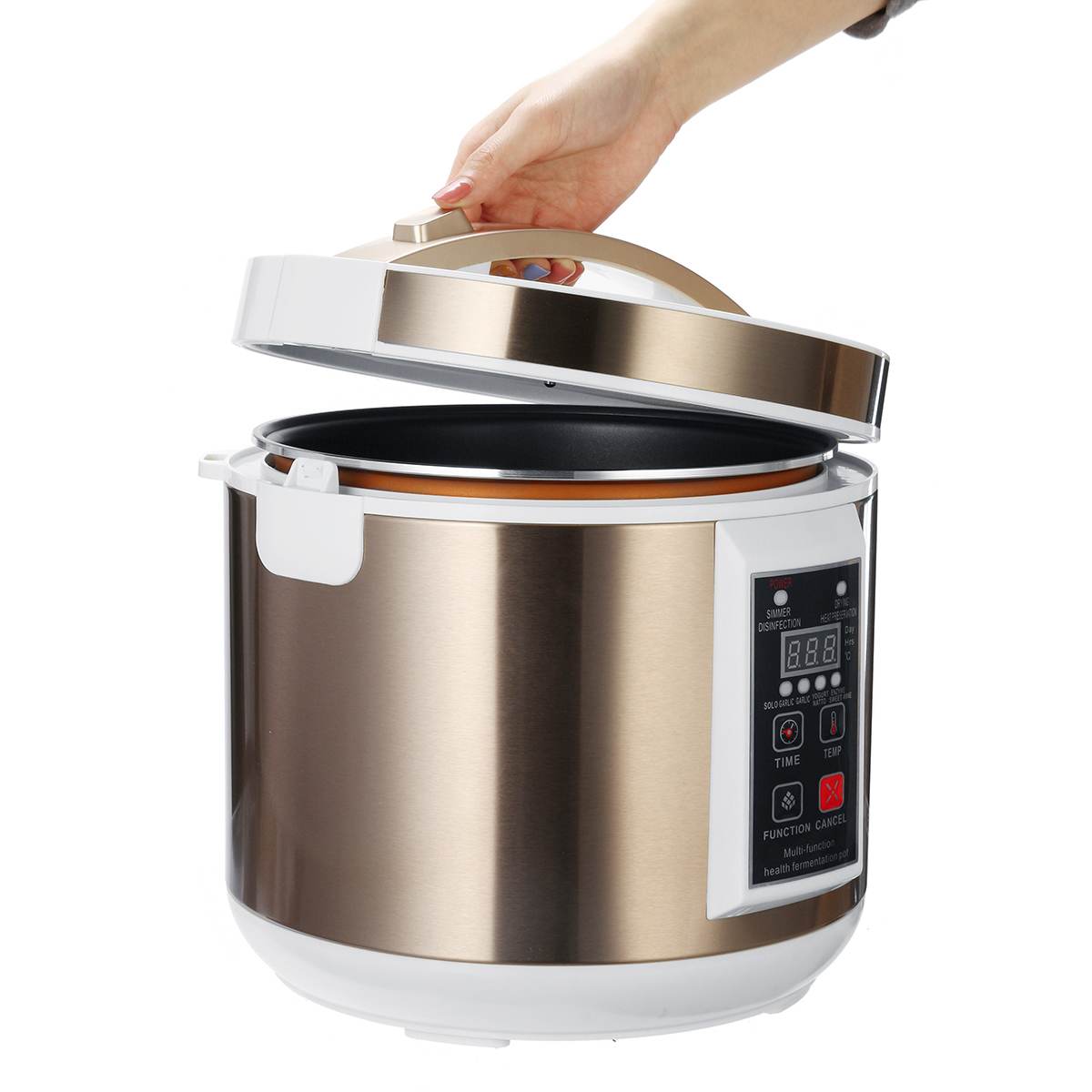 6L 220V automatisch Schwarz Knoblauch Fermenter Yogurt Hersteller intelligent Kontrolle DIY Kocher Knoblauch Ferment Clever Fermentation Maschine