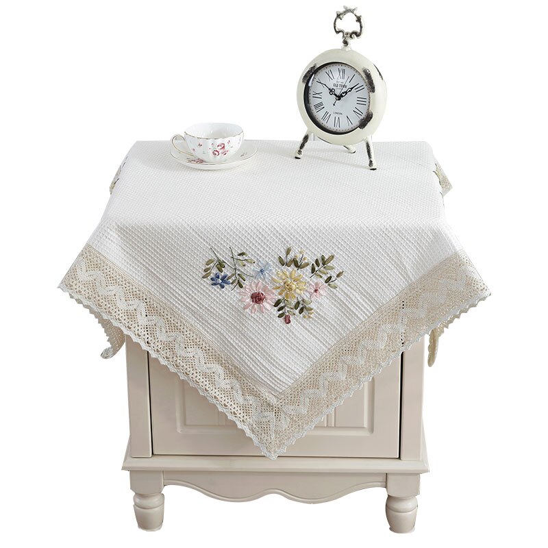 Mantel para mesa de mesita de noche, cubierta para TV, microondas, horno, lavadora, nevera, mesa de té