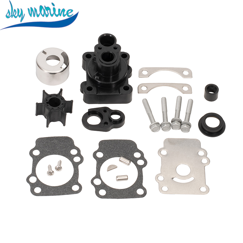 682-W0078-00 682-W0078-01 682-W0078-A1 18-3148 18-3411 Water Pump Repair Kit with Housing for Yamaha 9.9HP 15HP Boat Motor