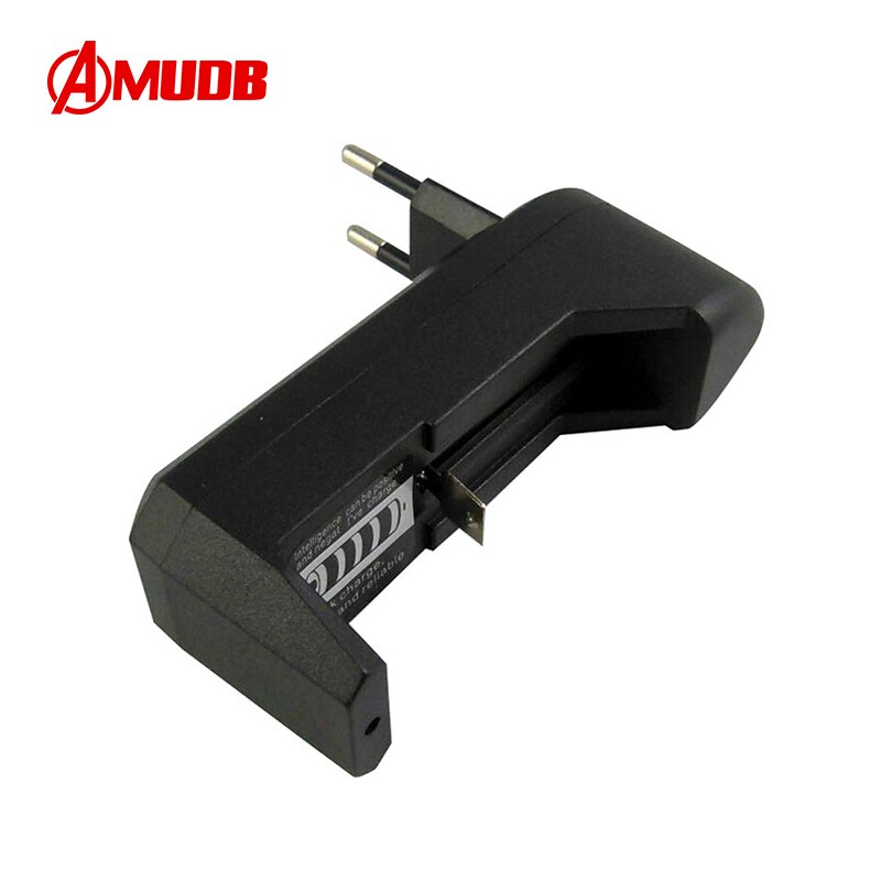 AMUDB 18650 26650 Battery Quick Charging Charger One Dual Slot Rechargeable Portable DC5V/1A USB Lithium Smart Battery Charg