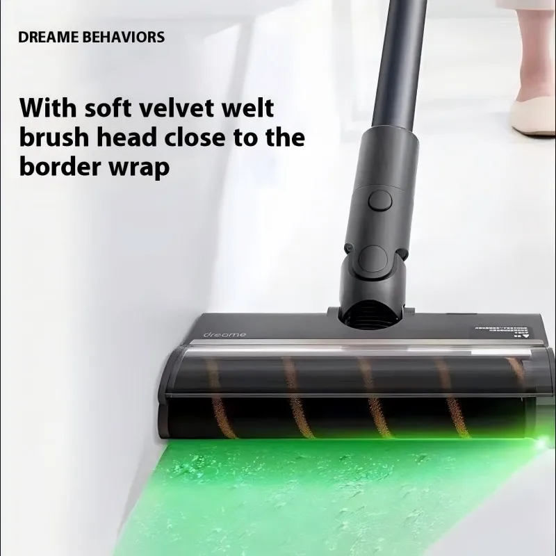 Dreame V12S V16S V11 V12 T10 T20 T30 T20pro T30NEO V16 V12pro Roller Brush With Green LED Dust Soft Velvet Floor Brush Head