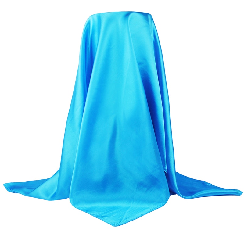Foulard carré en Satin pour femmes, voile de luxe en Satin, grande taille, foulard de tête musulman, 90x90cm, tendance automne-hiver
