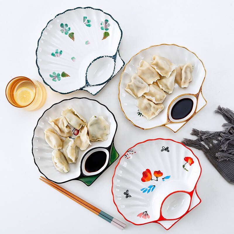 Frugt dumpling tallerkener shell morgenmad service ins sushi tallerken