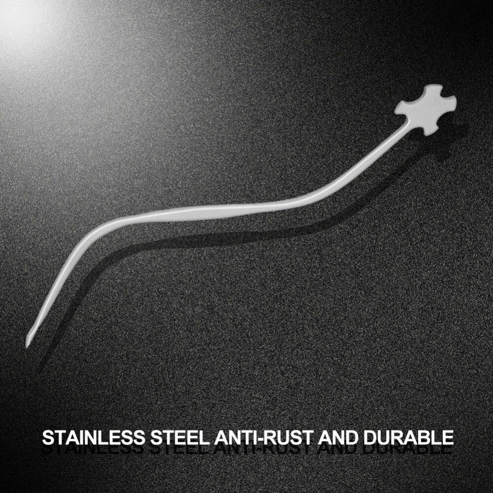 Stainless Steel Violin Sound Post Hook Setter Straight Style Repair Tool