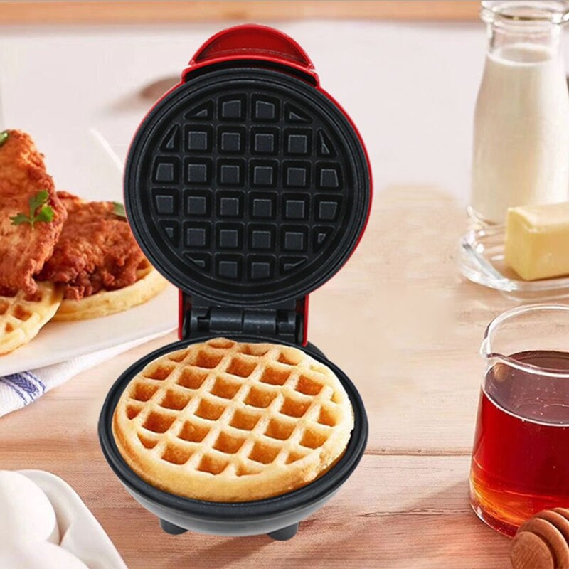 Elektrisk vaffelmaskine æg kage ovn pandekage non-stick bageplade morgenmad maskine muffin sandwich maskine: Eu