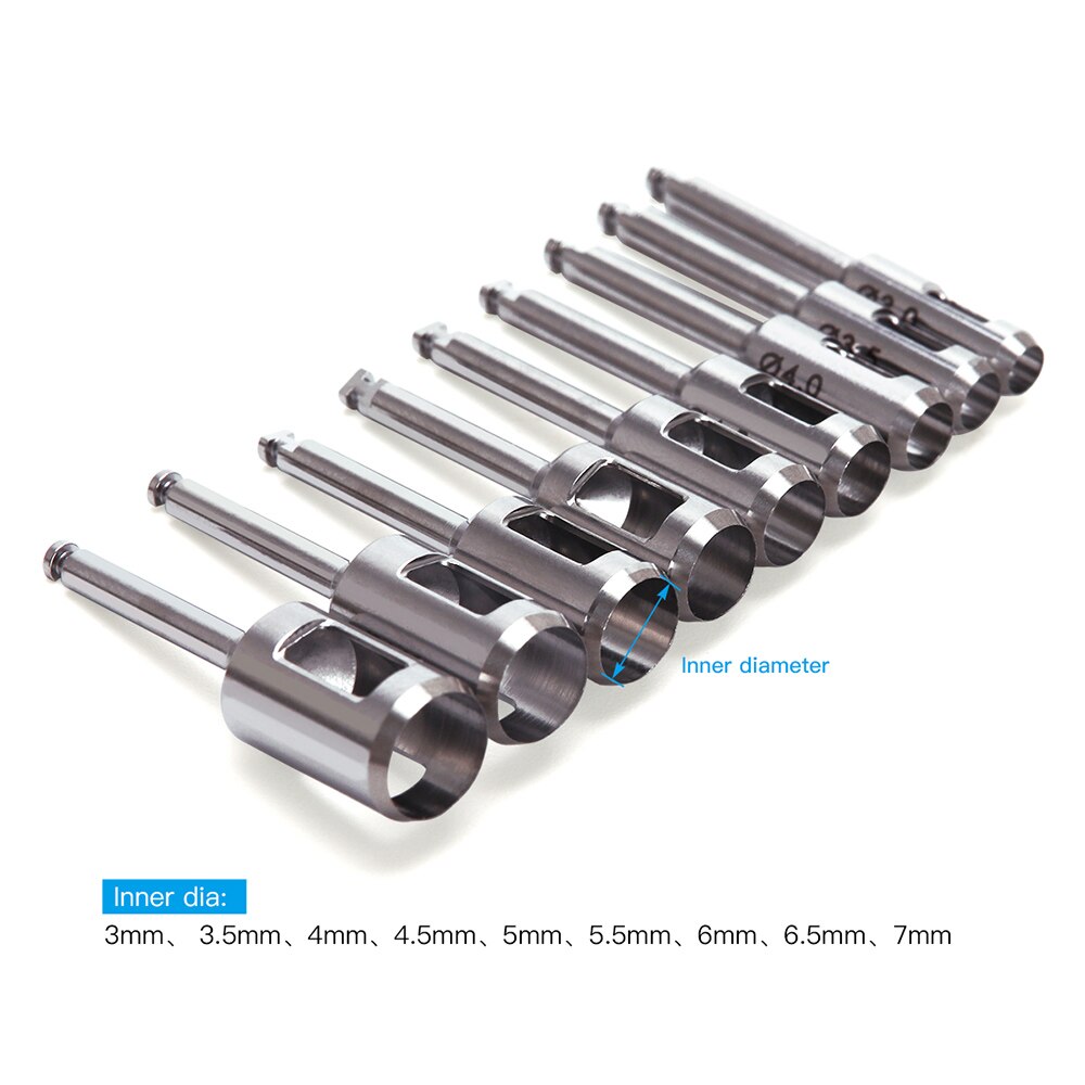 AZDENT – poinçon de tissu d&#39;implant dentaire, coupe d&#39;anneau Gingival en acier inoxydable, pièce à main à basse vitesse, Instrument de chirurgie dentaire