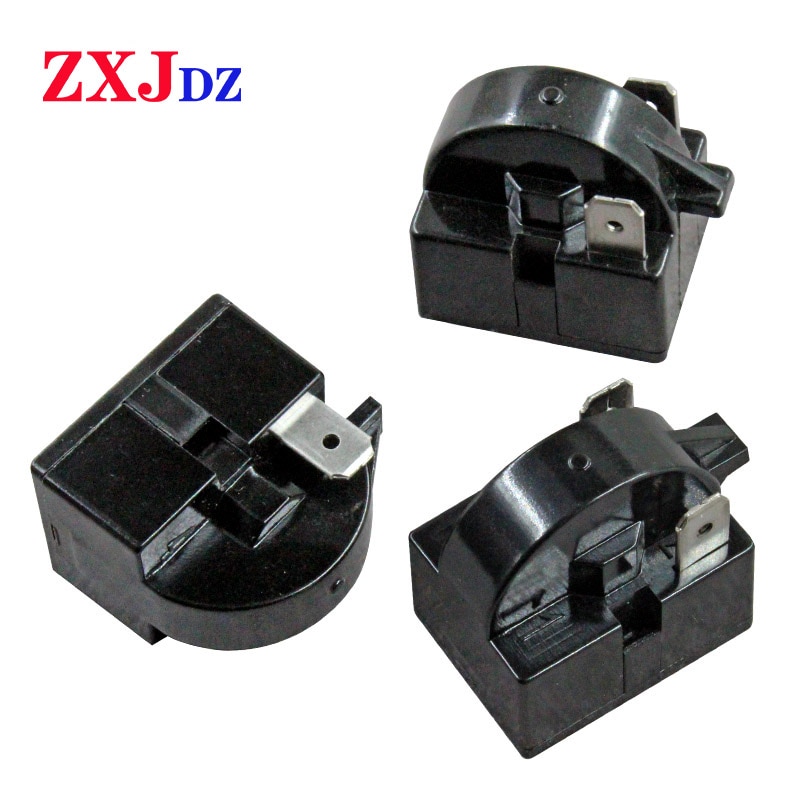 Motor de arranque para refrigerador, 1 pieza, 2 pines, 15 ohm, compresor de nevera congelador PTC, mecanismo de arranque de refrigerador, inserción grande