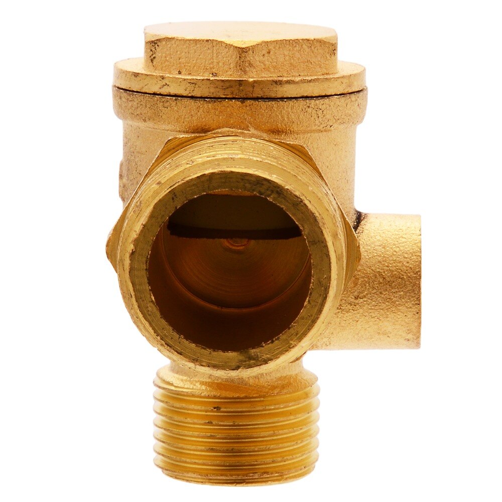 3 Port Brass Air Compressor Valve Threaded 90 Degree Air Compressor Check Valve For Central Pneumatic Part